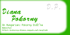 diana pokorny business card